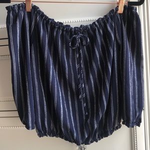 Off the shoulder crop top